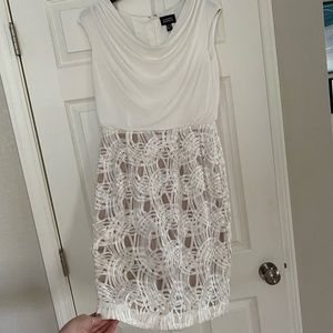 Adrianna Papell cowl neck dress with pencil skirt